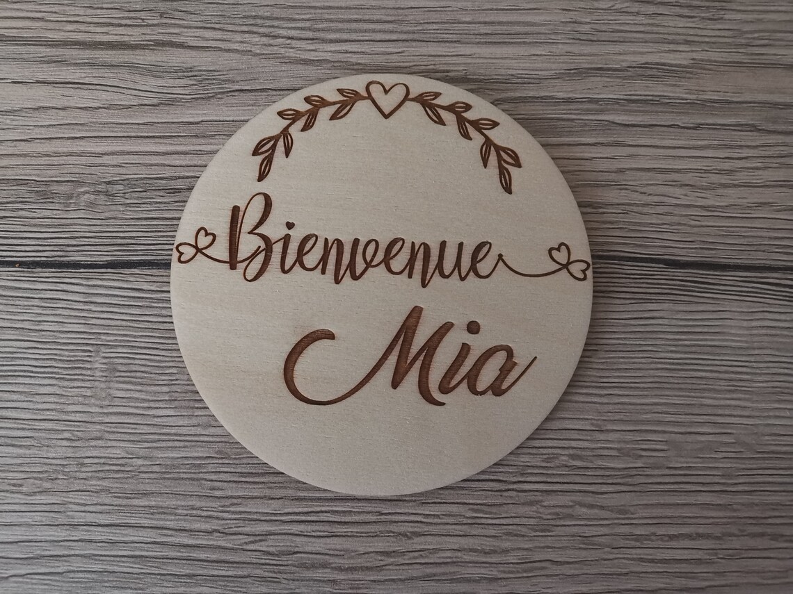 Milestone Card Set - Carte de Naissance Personnalisée en Bois