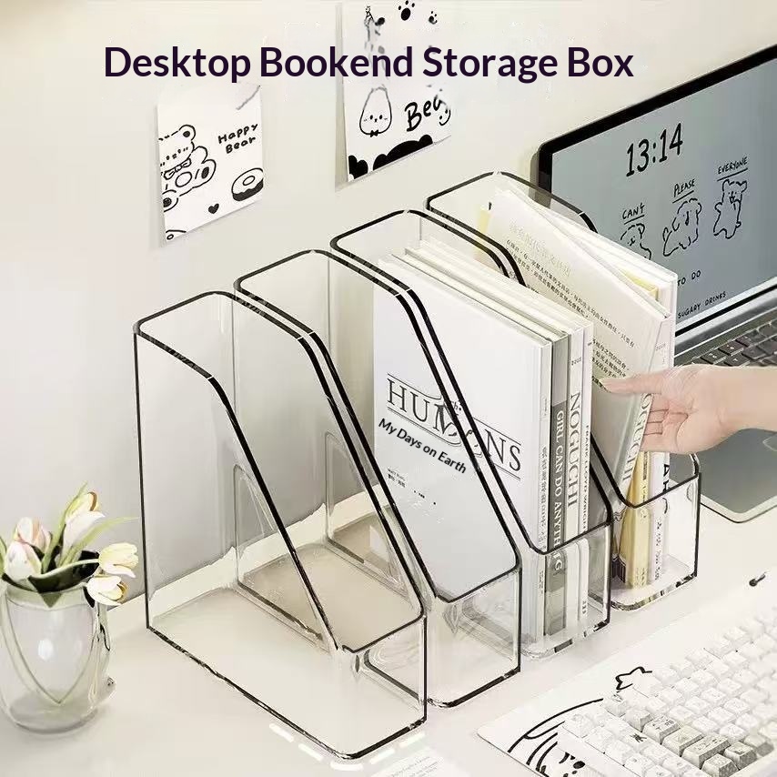 Baby Bookshelf Small - Organisateur de fichiers transparent pour bureau,