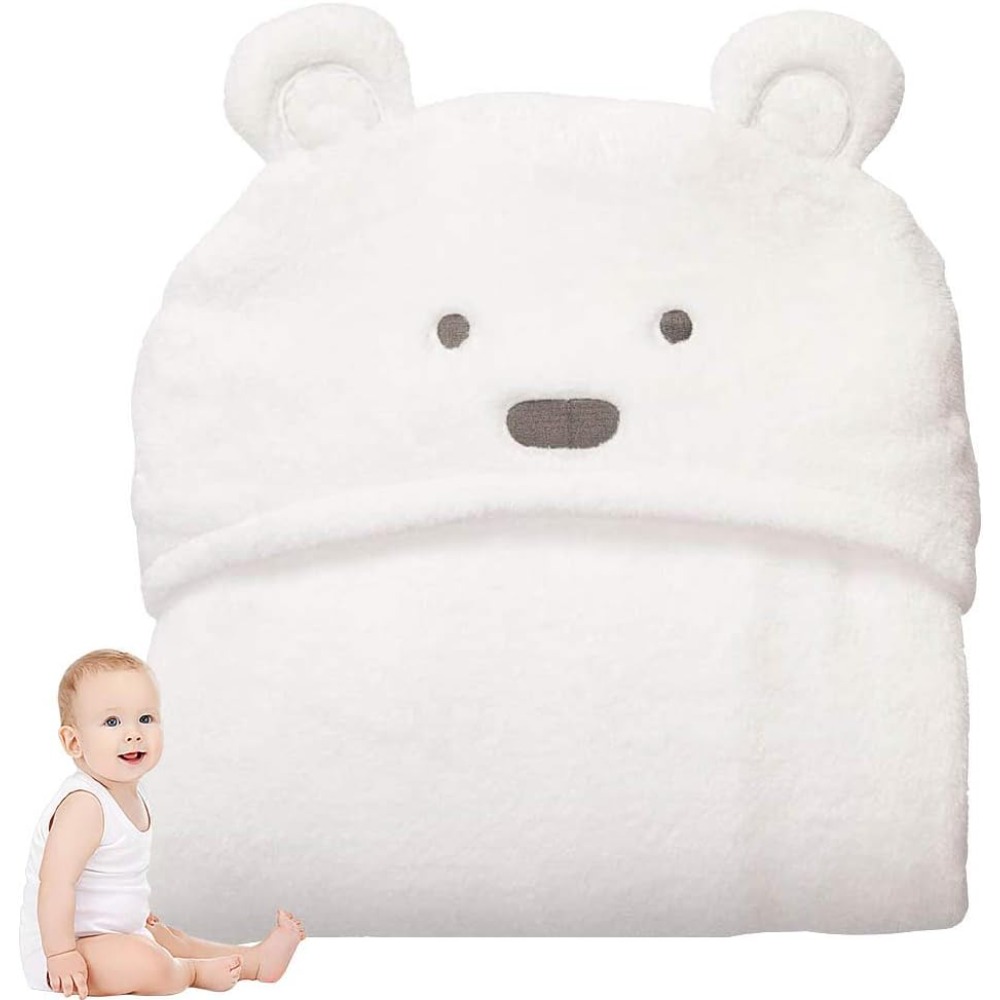 Baby Nursery Unisex - Serviette à capuche ours mignon pour