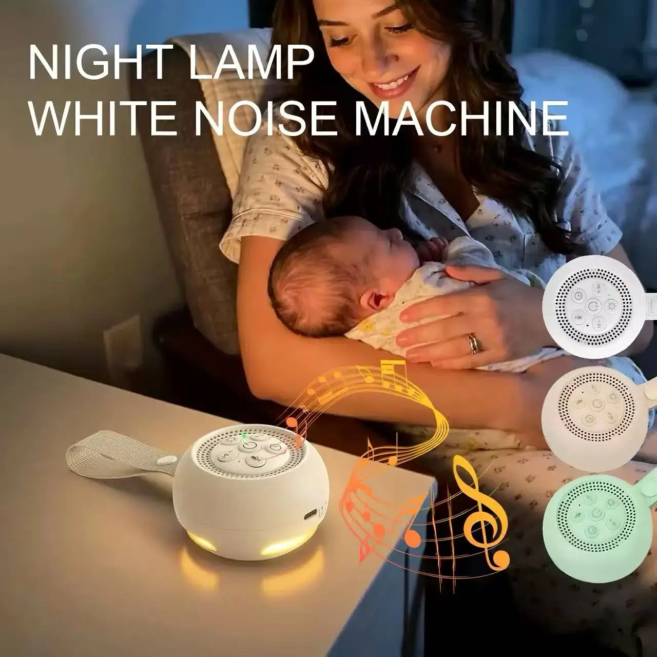 Baby Sound Machine White - Machine à bruit blanc avec veilleuse