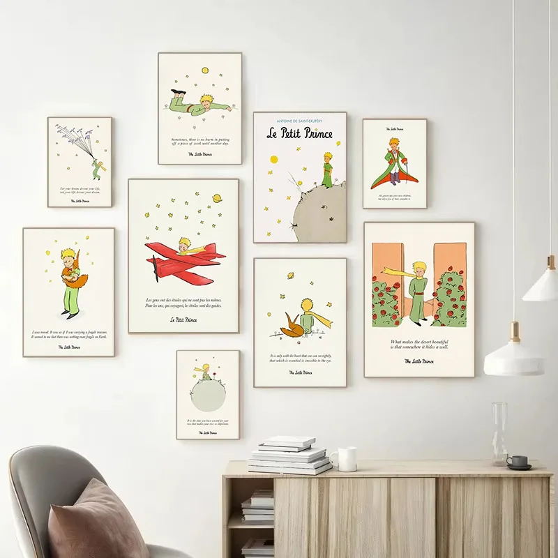 Baby Nursery Decor Boy - Livre de contes fantaisiste imprimé, citation