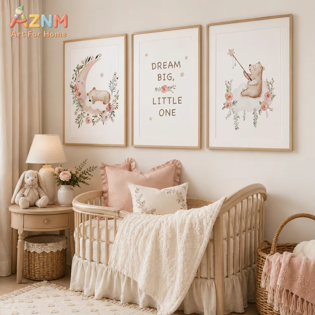 Baby Boy Nursery Quotes - AZNM – art mural floral pour