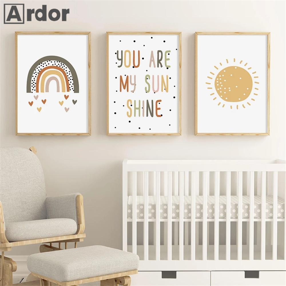 Baby Nursery You Are My Sunshine - Imprimés muraux de pépinière 