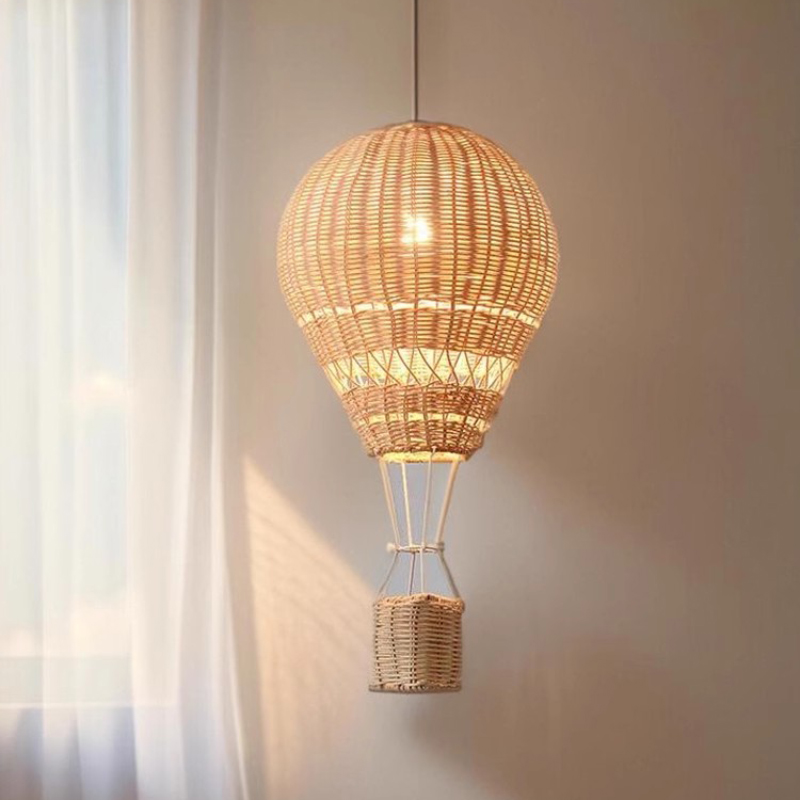 Baby Nursery Decor Boy - Lustre en forme de montgolfière LED,