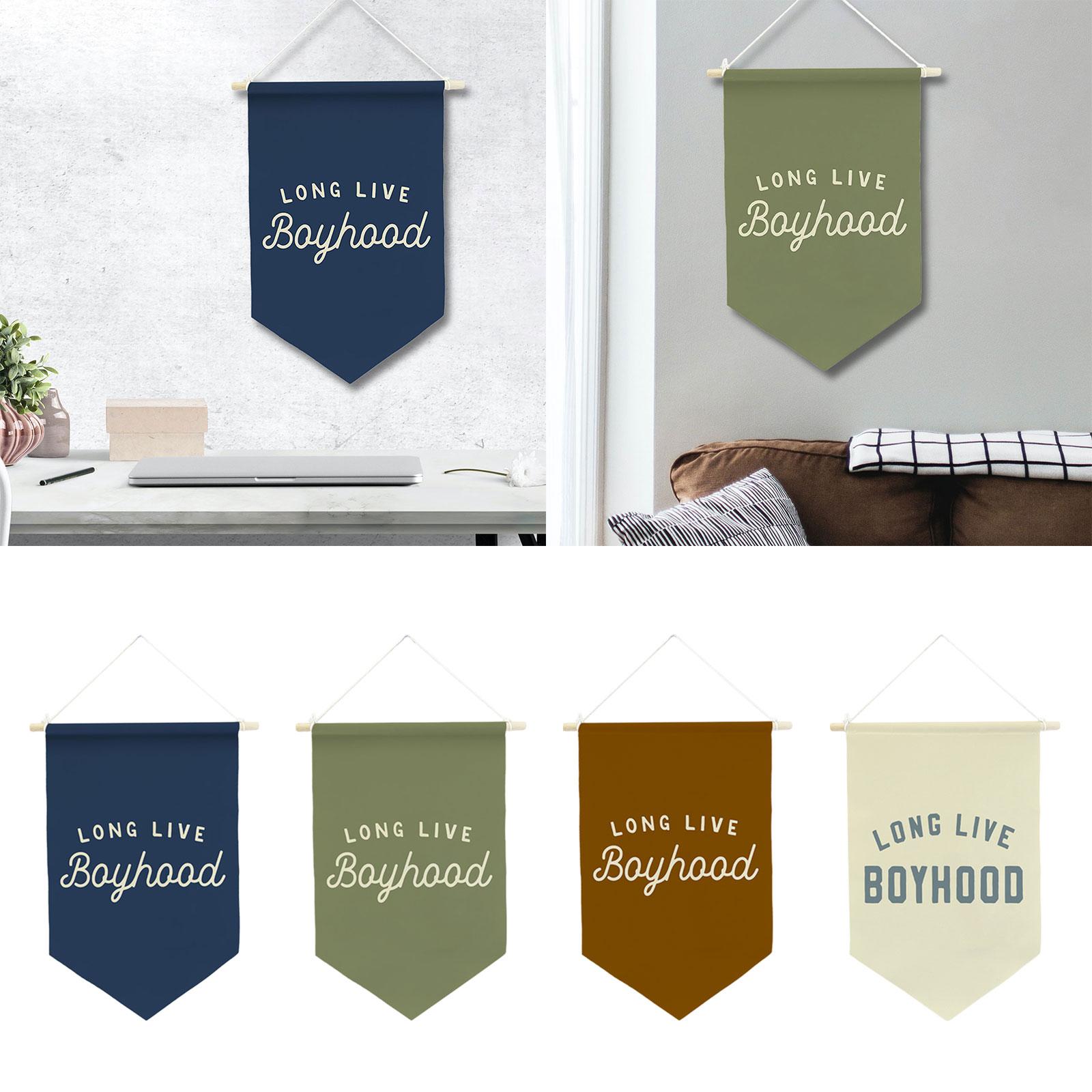 Baby Nursery Decor Boy - Bannière « Longue vie à l'enfance