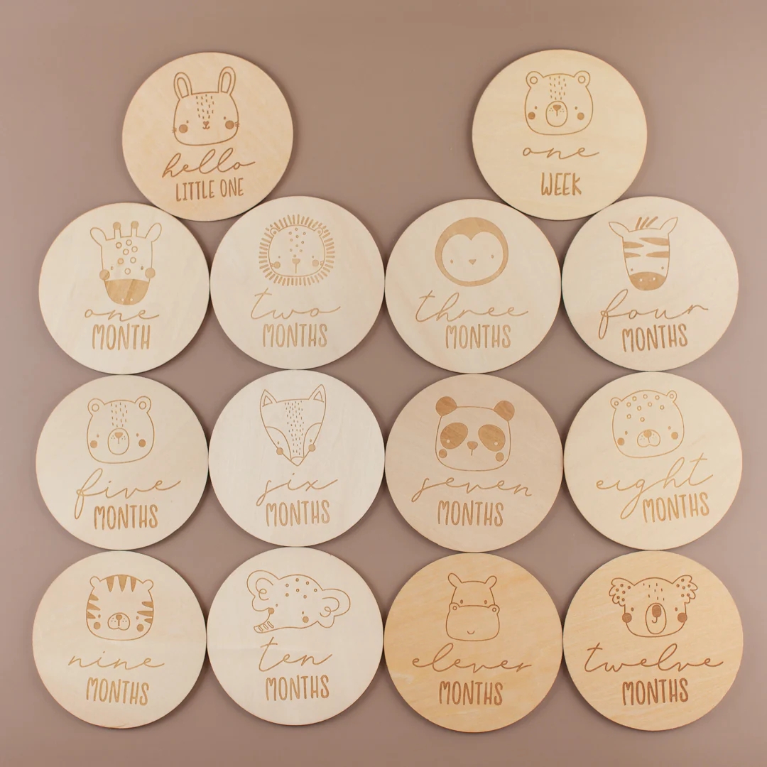 Milestone Card Set - Accessoires de photographie pour bébés -
