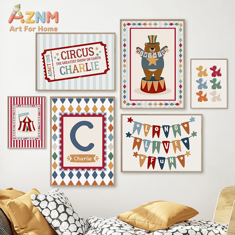 Baby Nursery Paintings - Tableau mural en toile avec citations