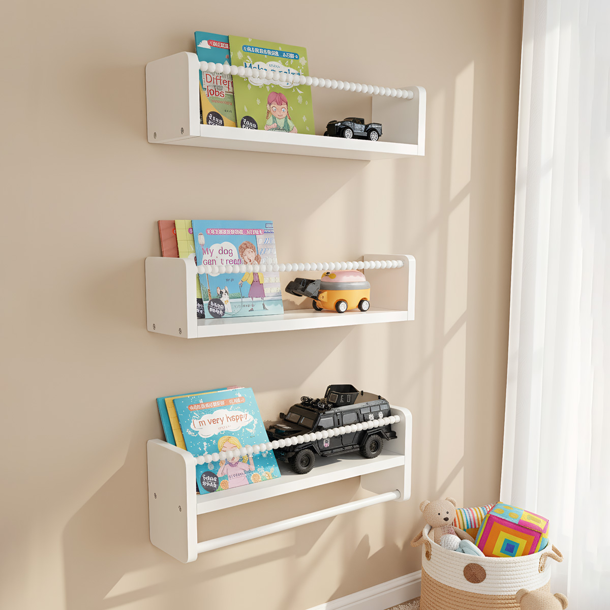 Baby Nursery Shelves - Étagères à livres pour pépinière en