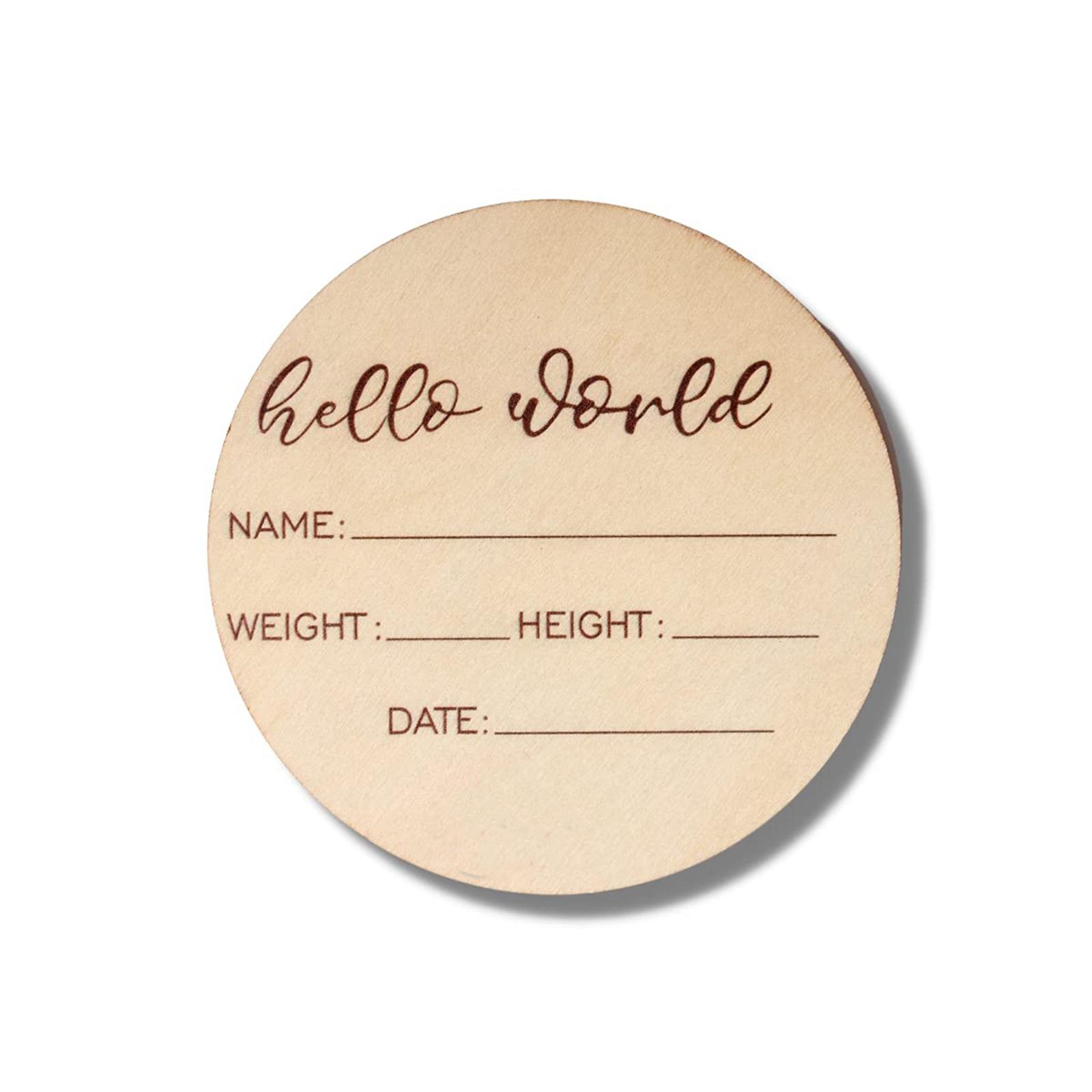 Ensemble de 18 plaques en bois - Milestone Card Set avis et prix