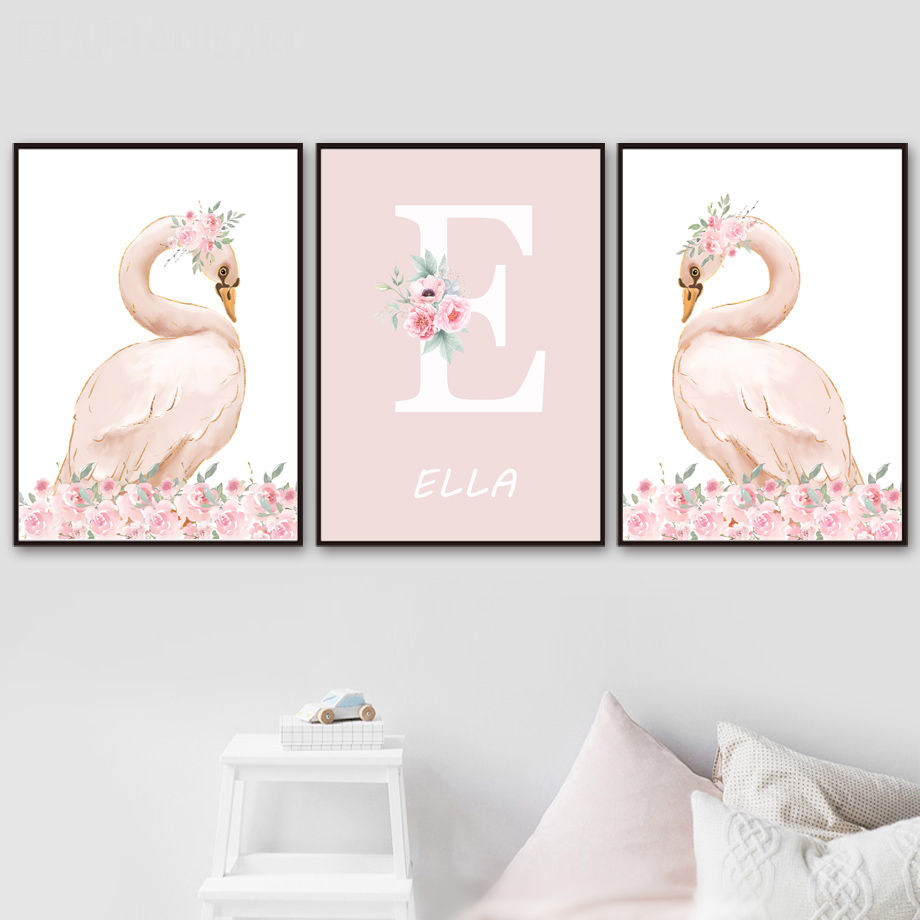 Toile murale d'ange rose pour  - Animals Baby Nursery avis et prix
