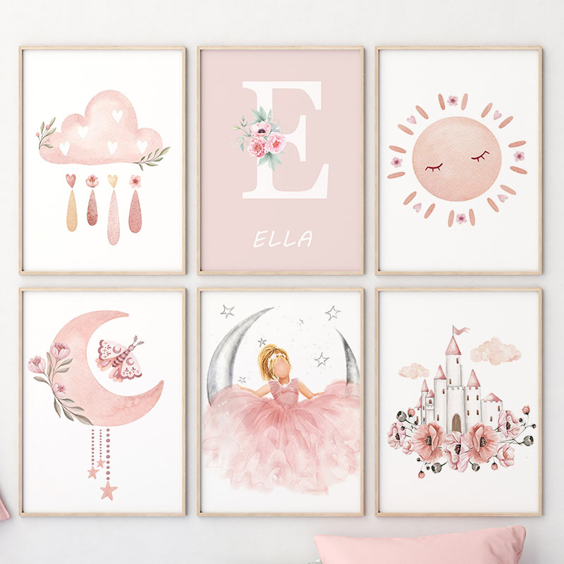 Toile murale d'ange rose pour  - Animals Baby Nursery avis et prix