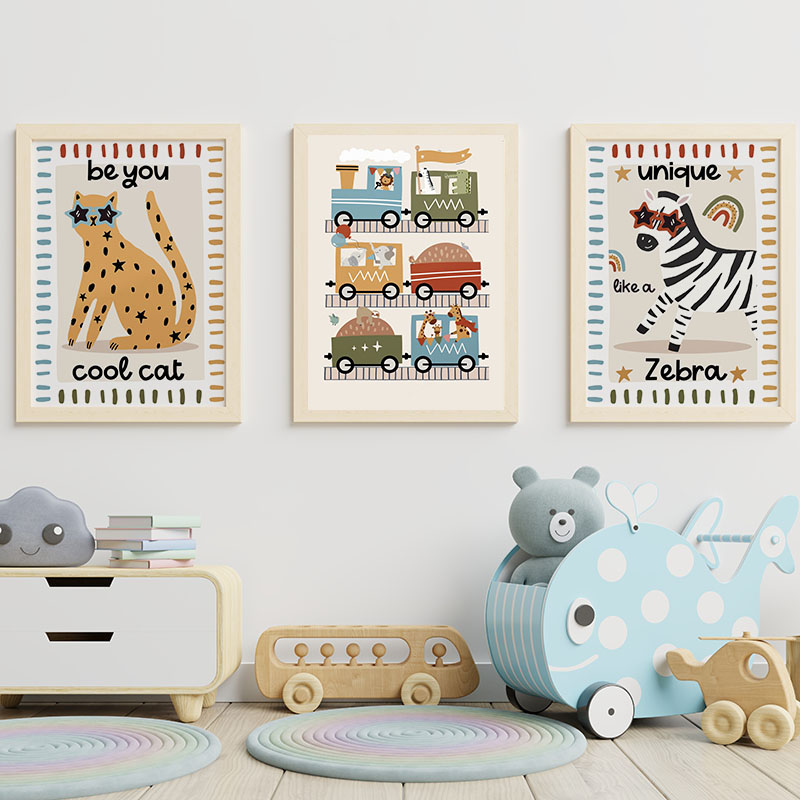 Tableaux et Affiches Muraux en - Animals Baby Nursery avis et prix