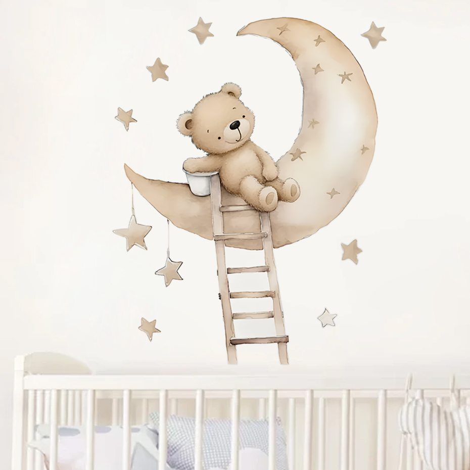 Autocollants muraux ours étoil - Baby Nursery Decor Boy avis et prix