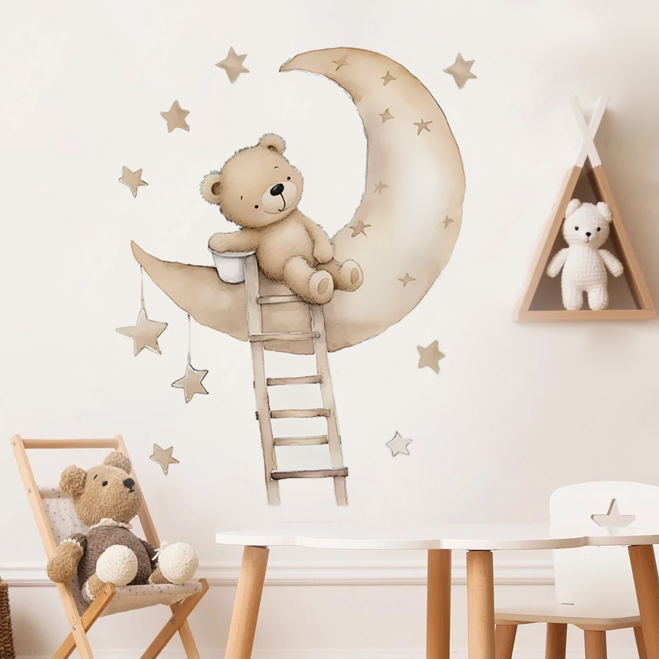Autocollants muraux ours étoil - Baby Nursery Decor Boy avis et prix