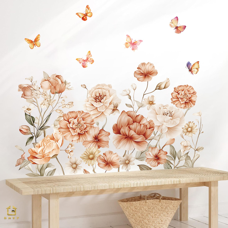 Autocollants muraux de fleurs  - Baby Nursery Plants avis et prix