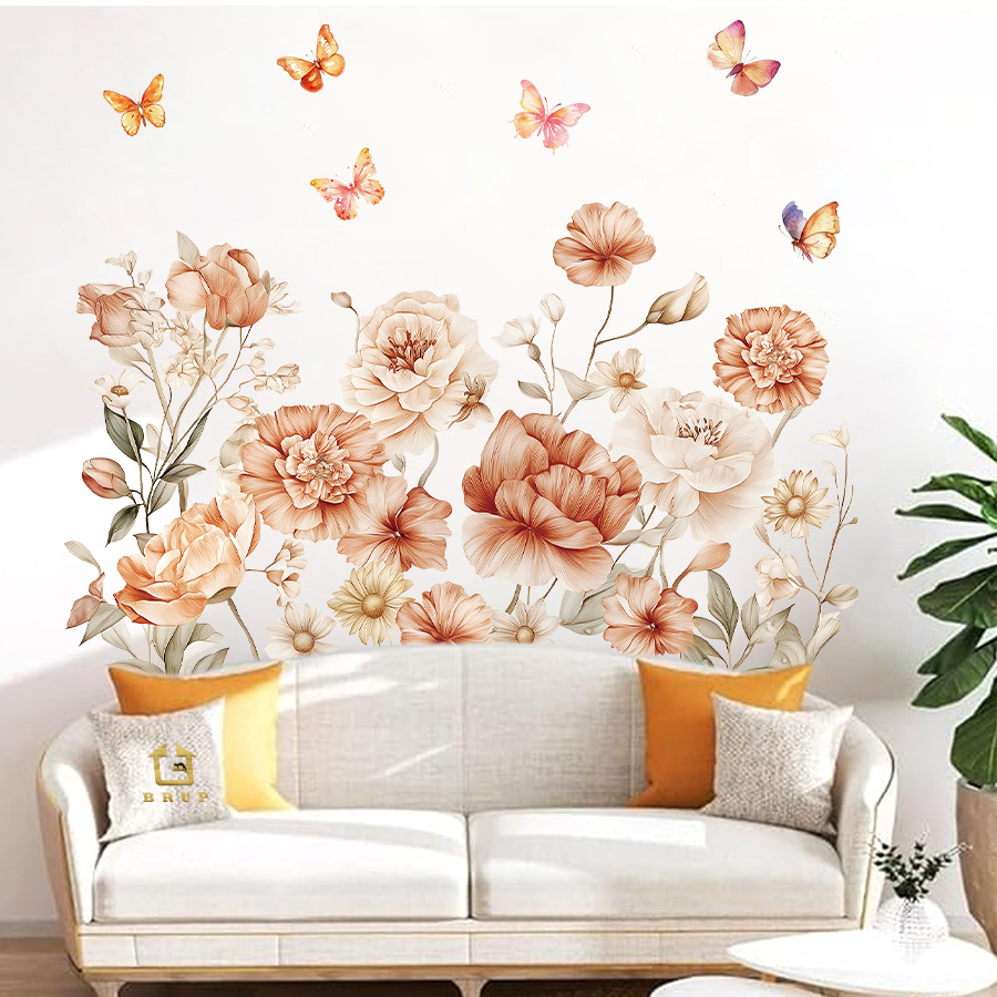 Autocollants muraux de fleurs  - Baby Nursery Plants avis et prix