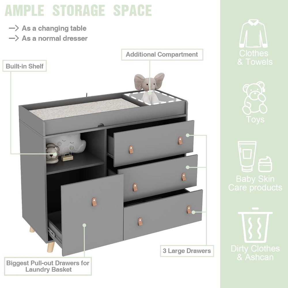 Commode à langer pour bébé, co - Baby Nursery Shelves avis et prix