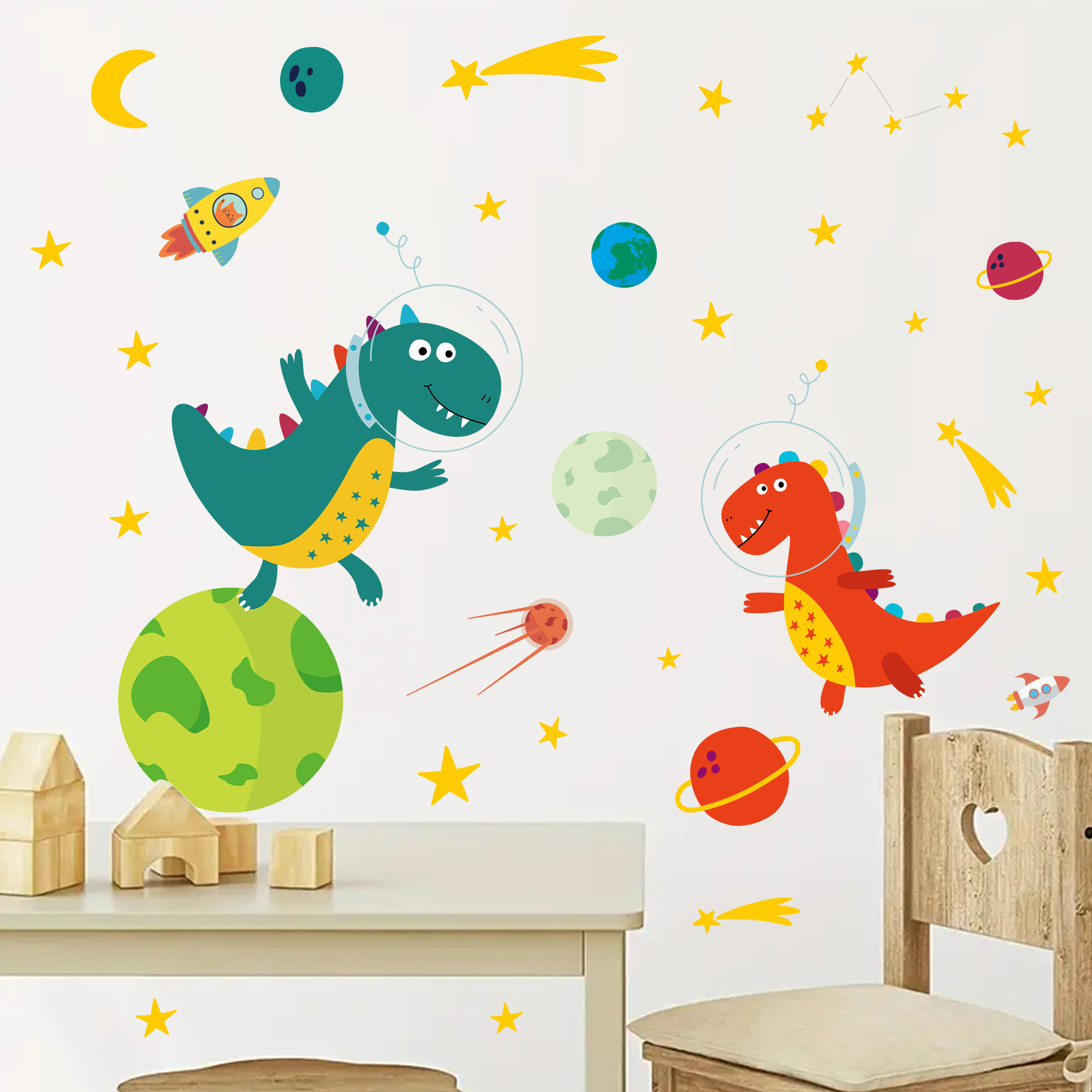 Autocollants muraux d'astronom - Baby Nursery Decor Boy avis et prix