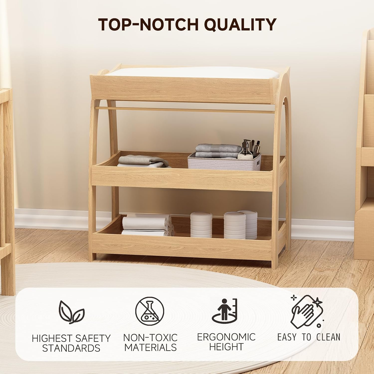 Table à langer pour bébé, tabl - Baby Nursery Shelves avis et prix