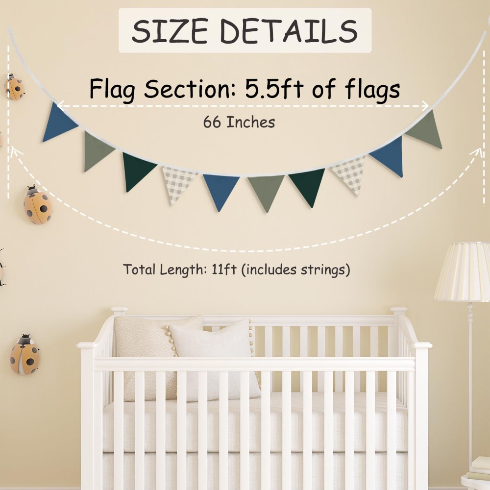 Guirlande triangulaire de 11 p - Baby Nursery Fabric avis et prix