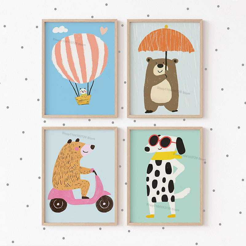 Affiches de dessins animés d'a - Animals Baby Nursery avis et prix