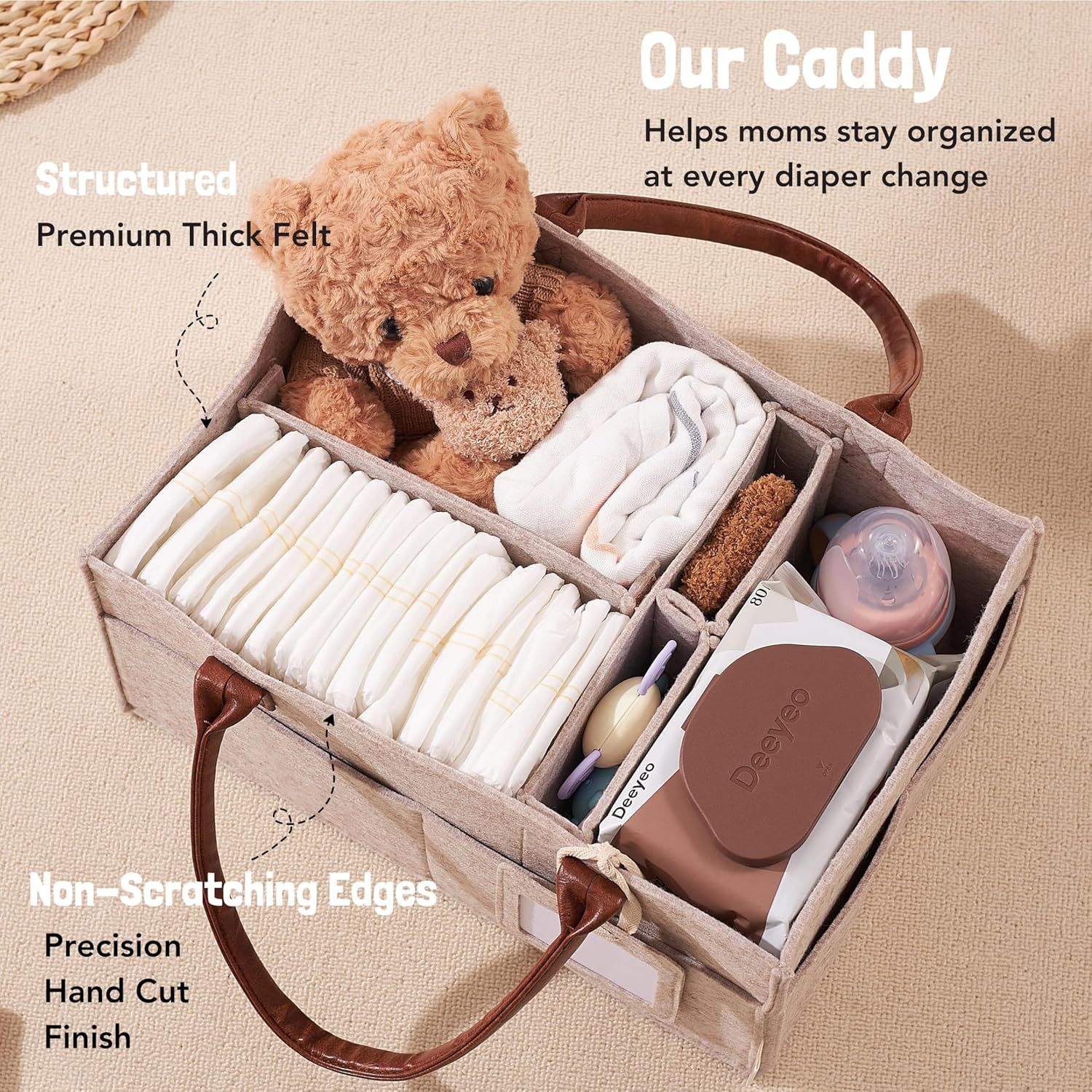 Panier de rangement en feutre  - Baby Nursery Shelves avis et prix