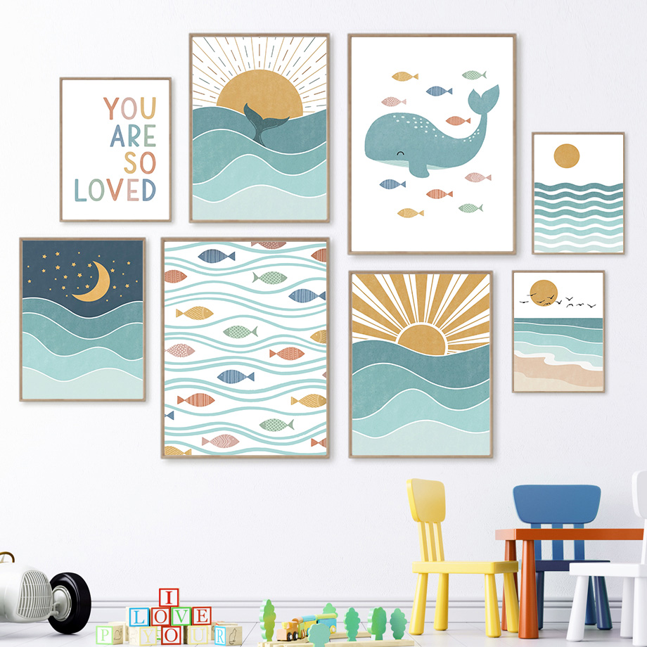 Peinture sur toile 2D, motifs  - Baby Boy Nursery Quotes avis et prix