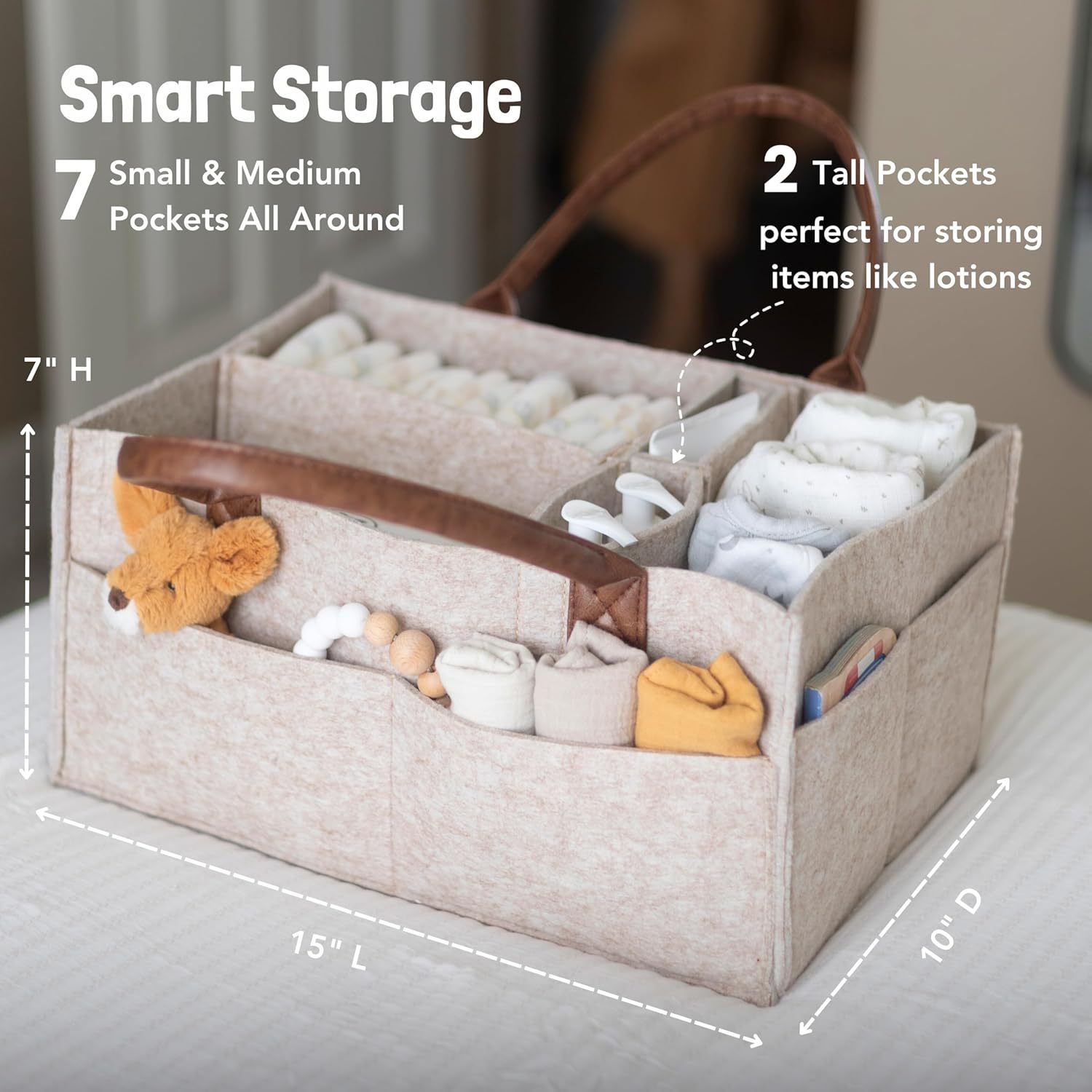 Panier de rangement en feutre  - Baby Nursery Unisex avis et prix