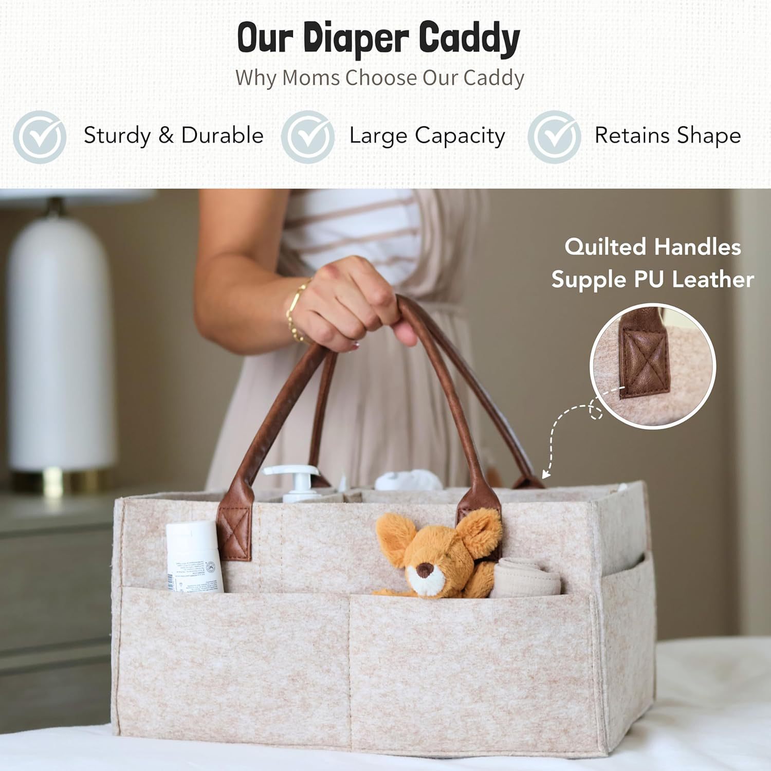 Panier de rangement en feutre  - Baby Nursery Unisex avis et prix