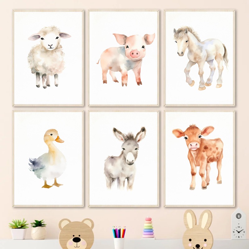 Affiches et impressions d'anim - Baby Nursery Animal Pictures avis et prix