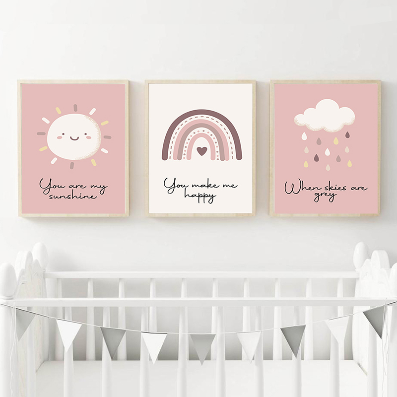 Affiches et imprimés sur toile - Baby Nursery You Are My Sunshine avis et prix