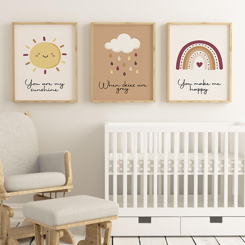 Affiches et imprimés sur toile - Baby Nursery You Are My Sunshine avis et prix
