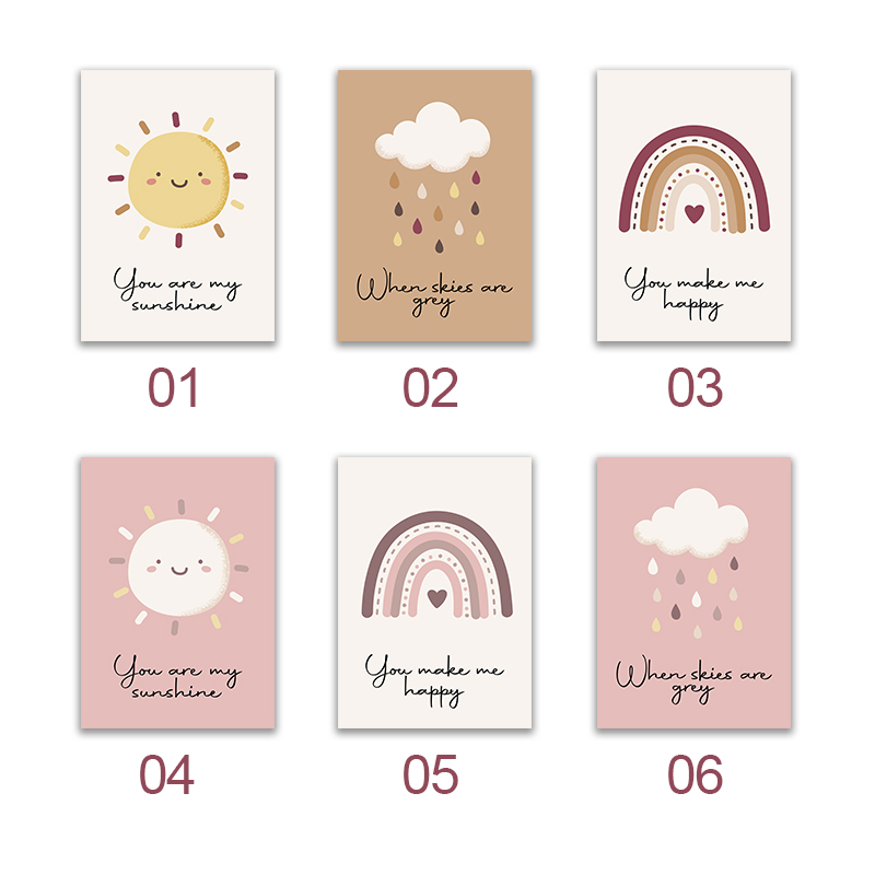 Affiches et imprimés sur toile - Baby Nursery You Are My Sunshine avis et prix
