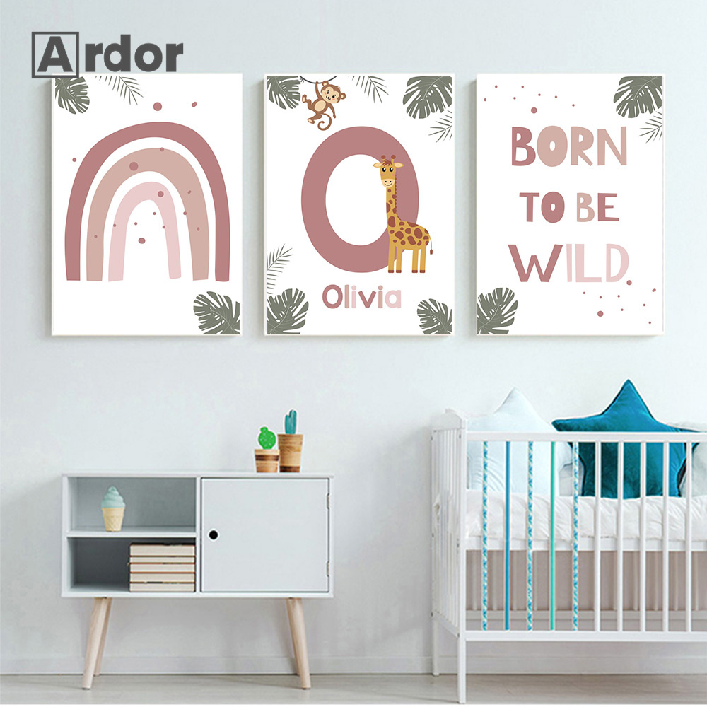 Affiches d'animaux de la Jungl - Baby Nursery Animal Pictures avis et prix