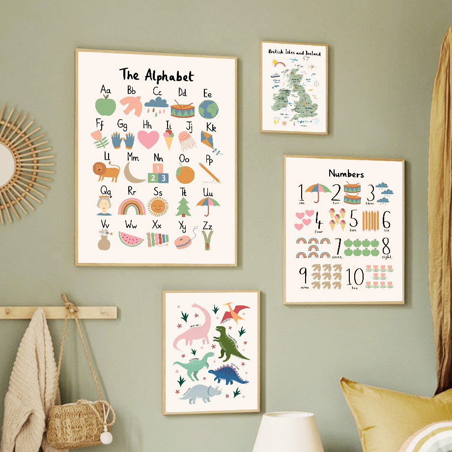 Affiches murales sur toile ave - Animals Baby Nursery avis et prix