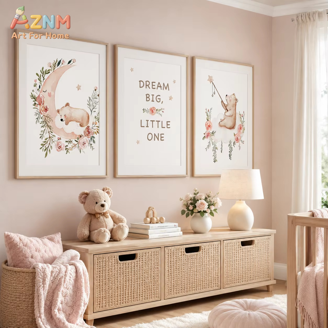AZNM – art mural floral pour c - Baby Boy Nursery Quotes avis et prix