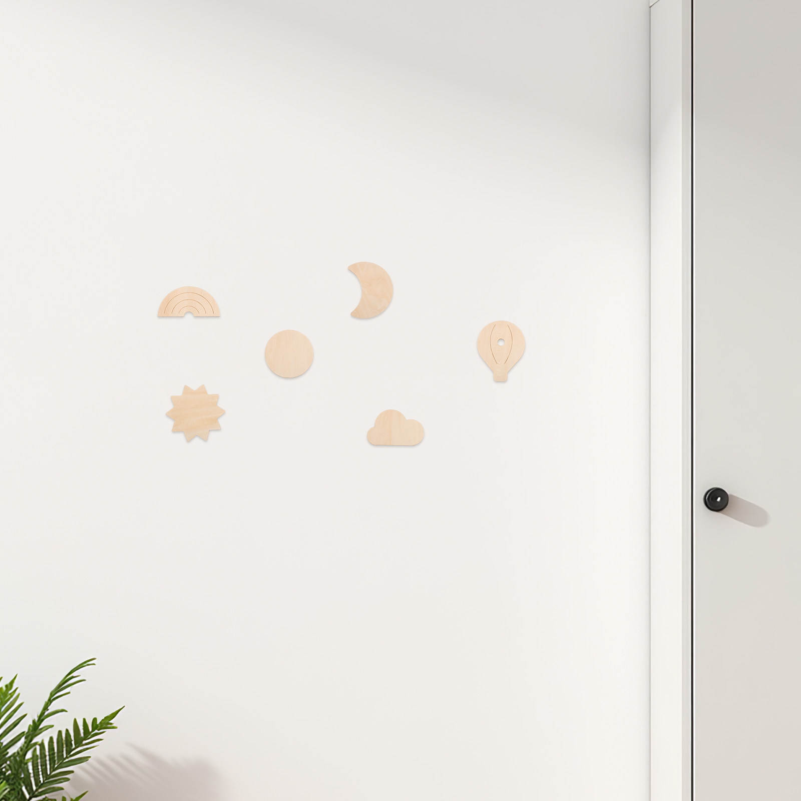 6 autocollants muraux en bois, - Baby Nursery Hot Air Balloon Theme avis et prix