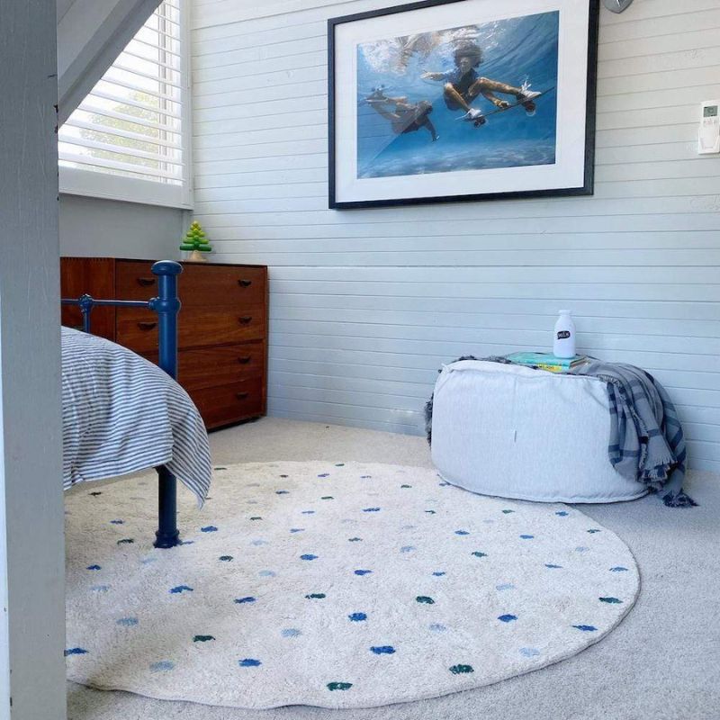 Tapis moelleux à pois pour enf - Baby Nursery Fabric avis et prix