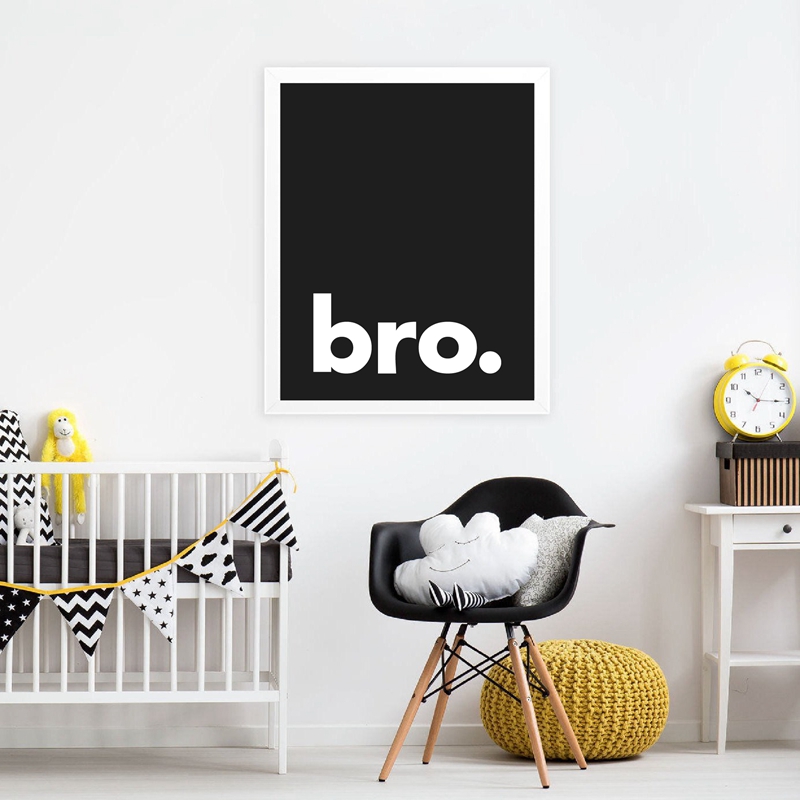 Fro. Affiche de calligraphie m - Baby Nursery Decor Boy avis et prix