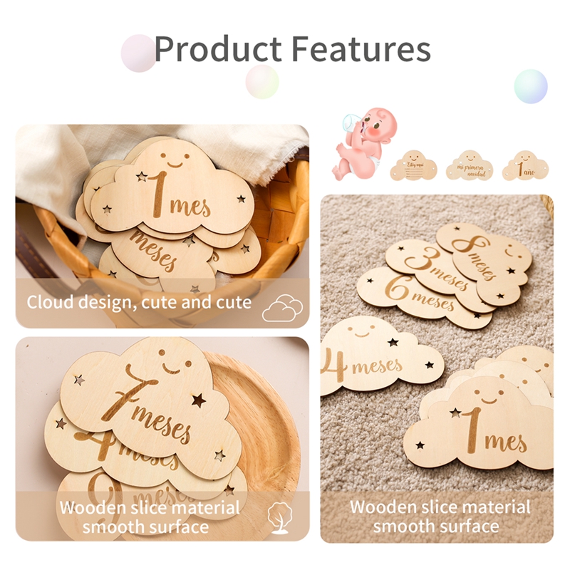 Alphabet espagnol bébé jalon e - Milestone Card Set avis et prix