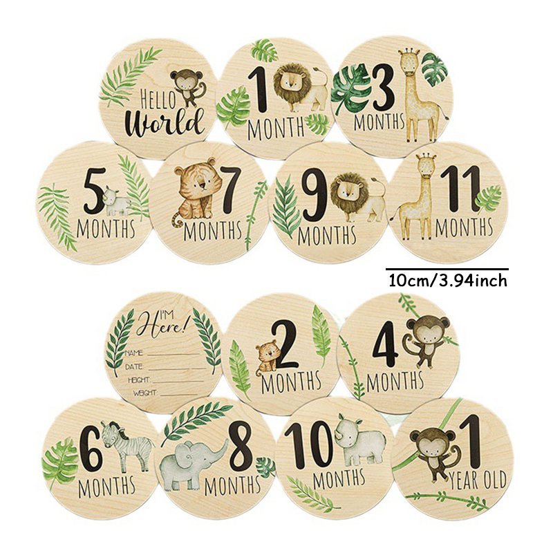 Cartes en Bois Thème Animaux d - Milestone Card Set avis et prix