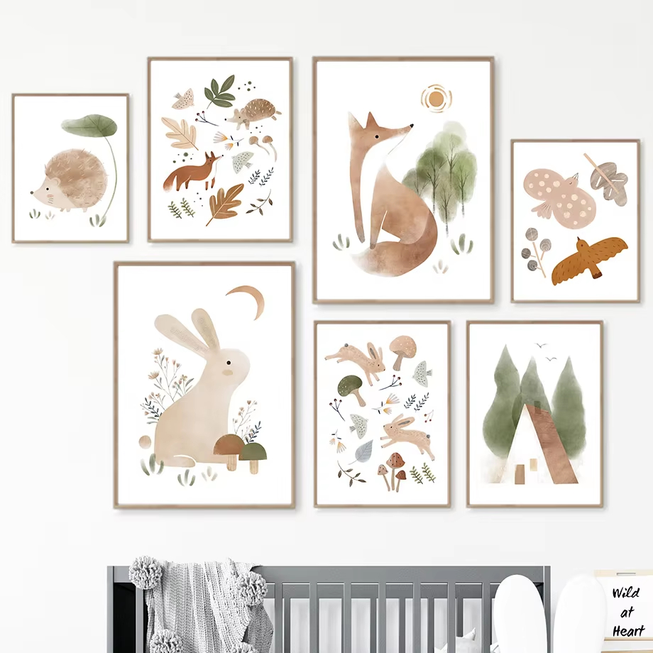 Toile d'art mural style Boho,  - Baby Nursery Decor Boy avis et prix