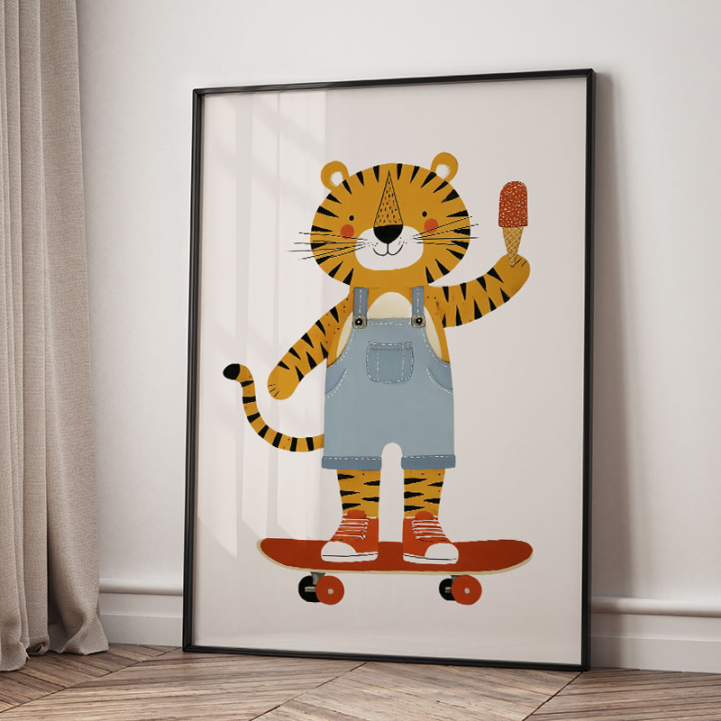Tableau mural en toile amusant - Animals Baby Nursery avis et prix