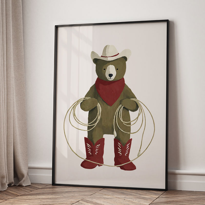 Tableau mural en toile amusant - Animals Baby Nursery avis et prix