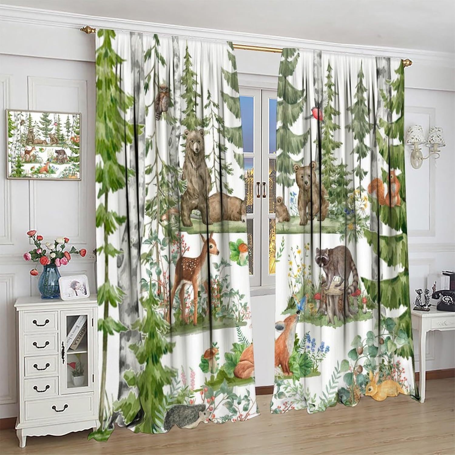 Rideaux d'animaux de la forêt  - Baby Nursery Tree avis et prix