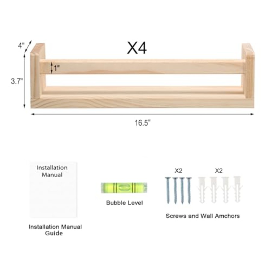 Ensemble de 4 étagères pour ch - Baby Nursery Shelves avis et prix