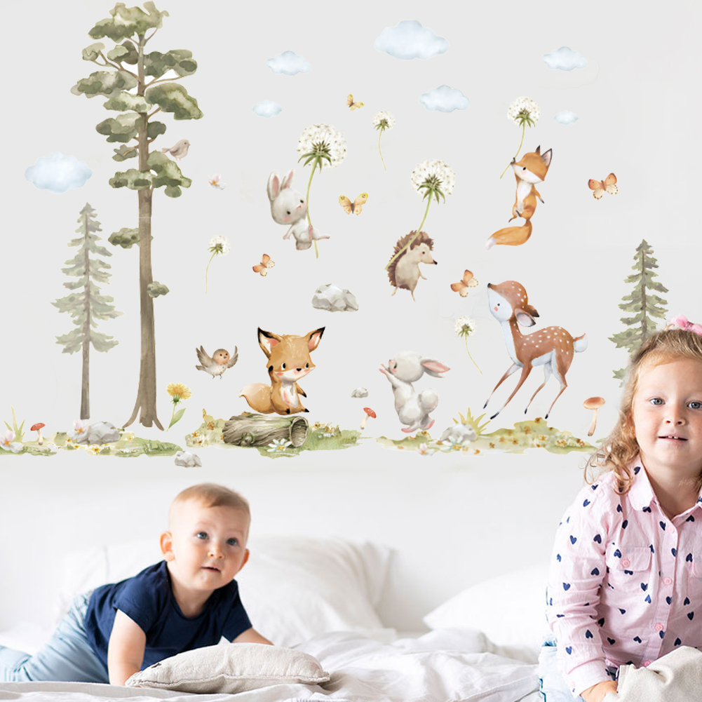Autocollants muraux animaux de - Baby Nursery Tree avis et prix