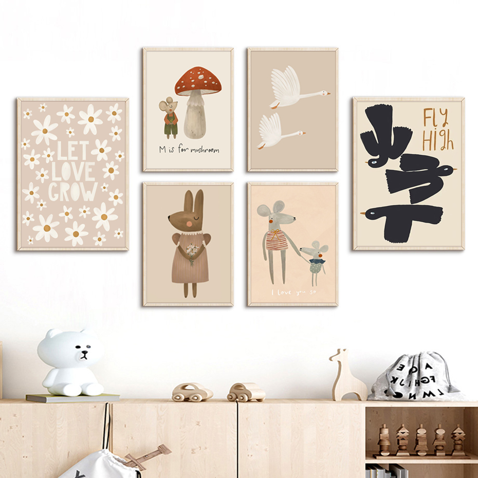 Affiches de dessin animé Boho  - Baby Nursery Fabric avis et prix