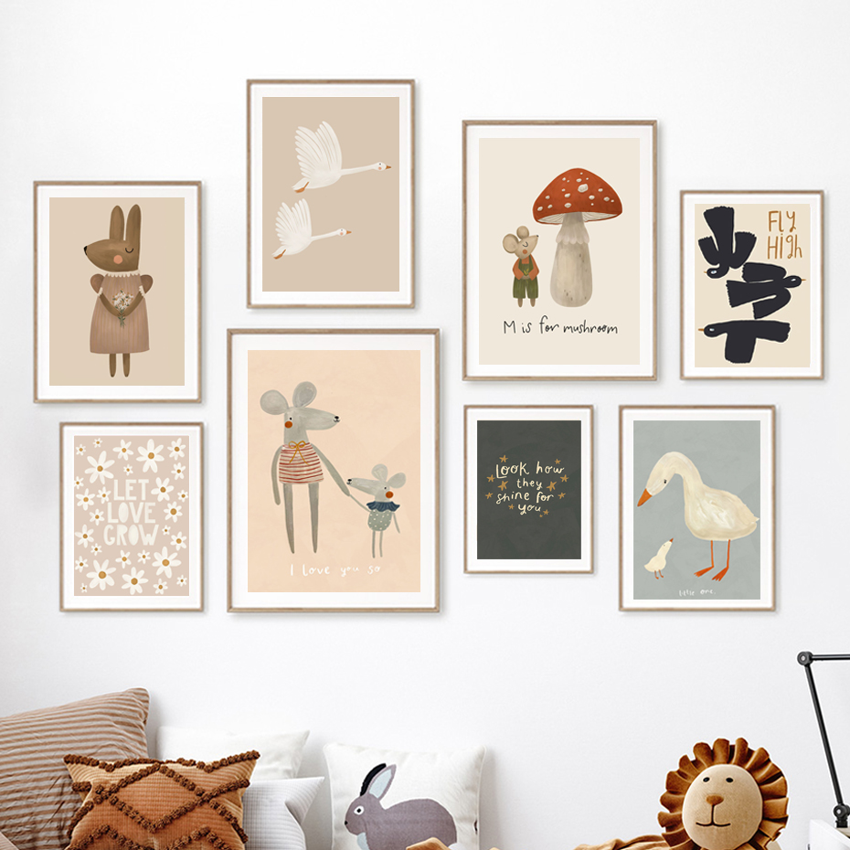 Affiches de dessin animé Boho  - Baby Nursery Fabric avis et prix
