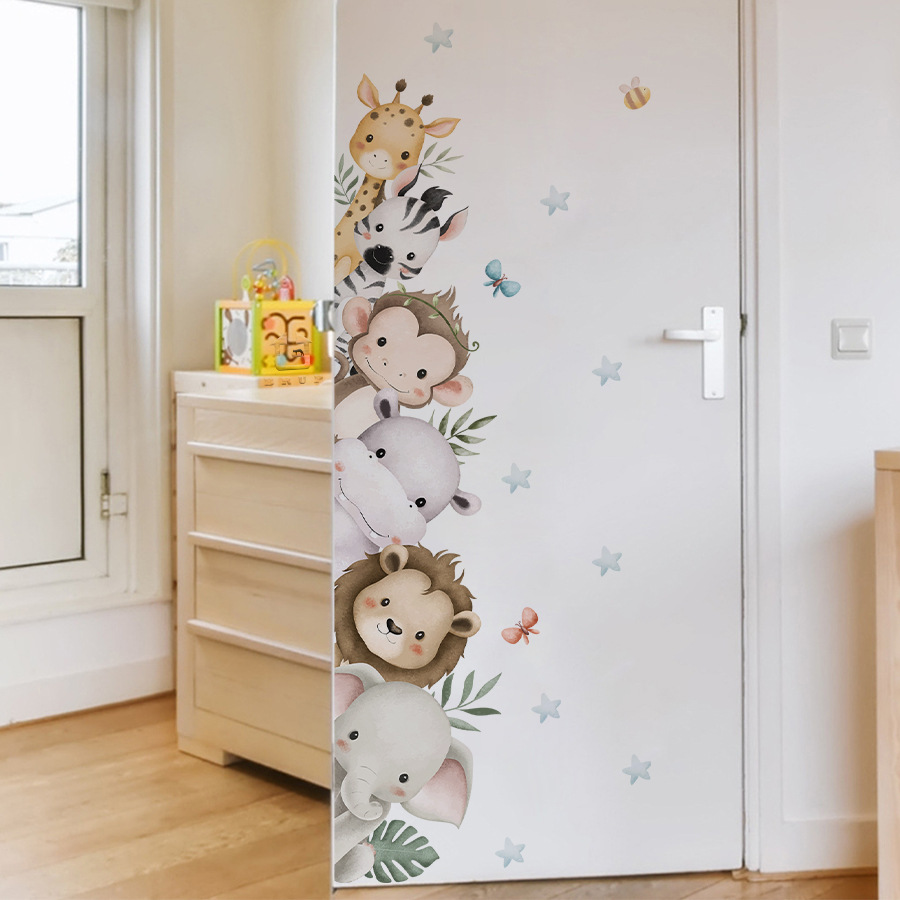Autocollants de porte aquarell - Baby Nursery Jungle Animals avis et prix